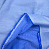 Jacquard polycoton grand chevron bleu