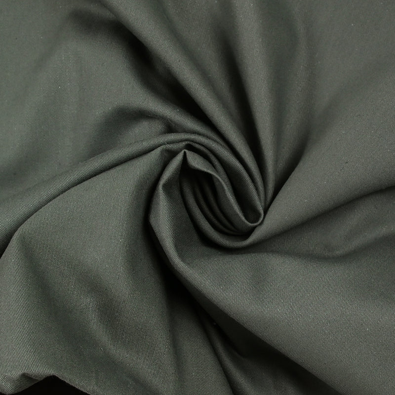 Sergé de coton gris foncé