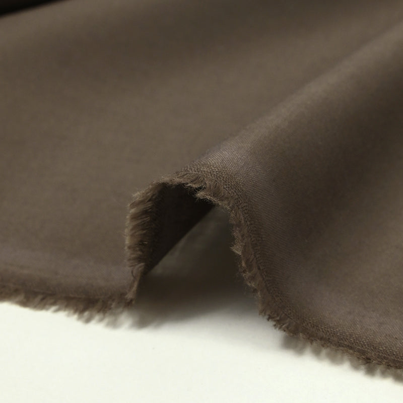 Voile de coton taupe foncé