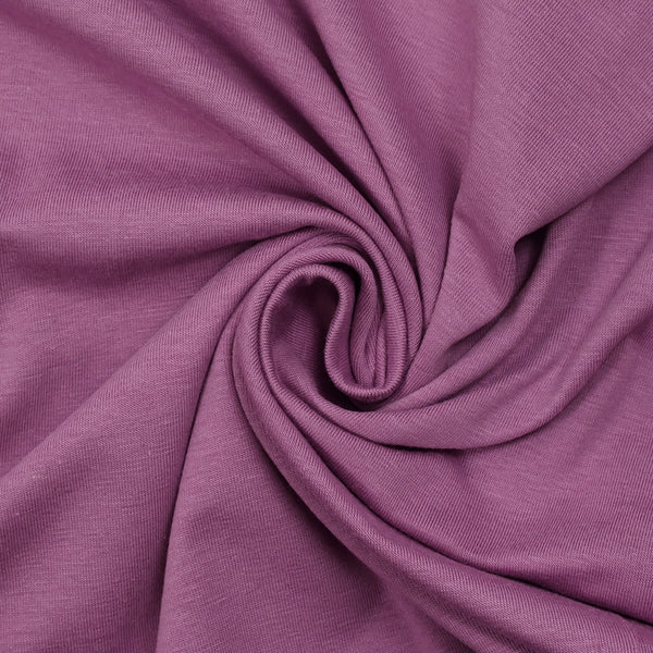 Jersey de coton flammé fin orchidée