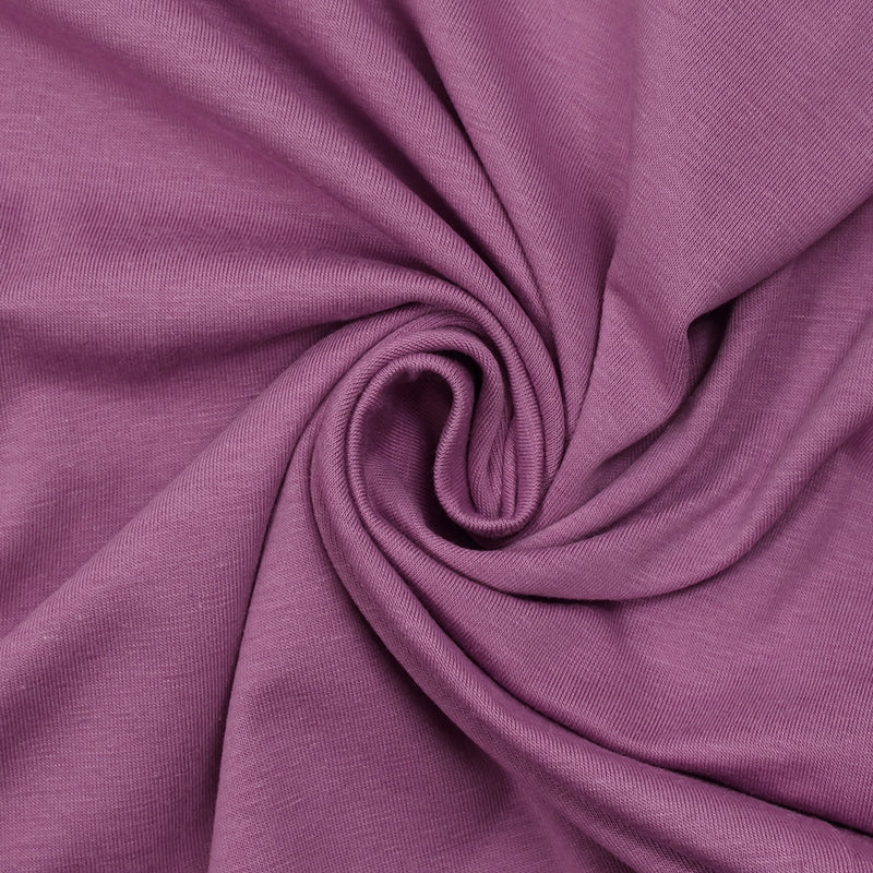 Jersey de coton flammé fin orchidée