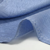 100% Soie froissée bleu bleuet