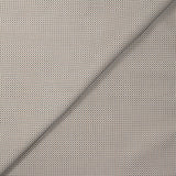 Coton imprimé losange à pois marron et gris fond blanc
