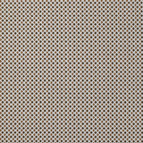 Coton imprimé losange à pois marron et gris fond blanc