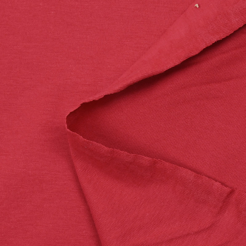 Jersey de coton fin rouge fraise