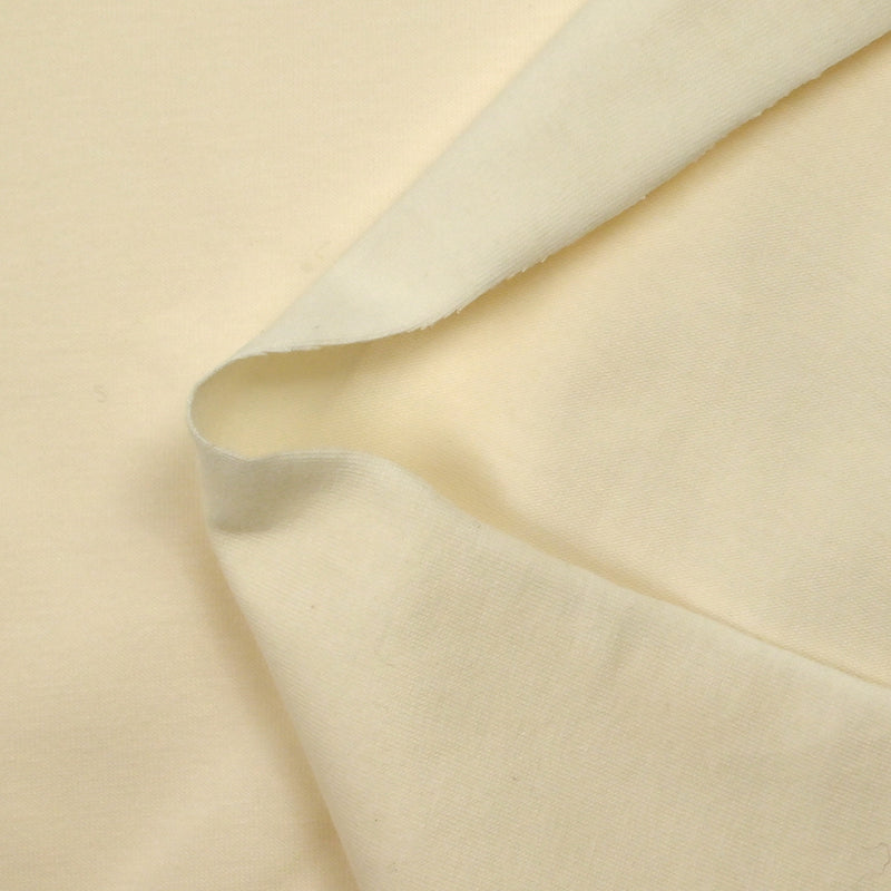 Jersey de coton fin écru