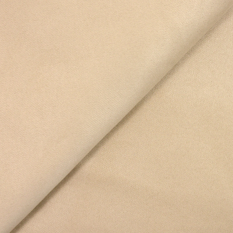 Maille de coton suédine beige
