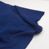 Crêpe satin polyester saphir