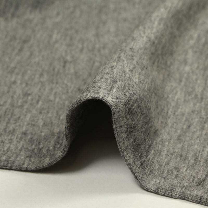 Jersey de coton fin gris chiné