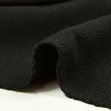 Maille 100% coton envers bouclette noir