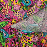 Pink paisley maze printed cotton