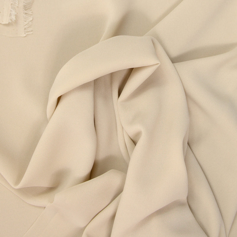 Crêpe georgette fine polyester argile
