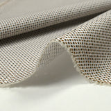 Coton imprimé losange à pois marron et gris fond blanc