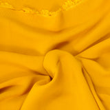 Crêpe de viscose marbré moutarde