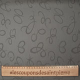 Jacquard satin de polyester Carolina gris