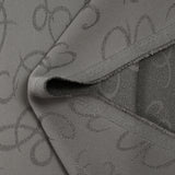 Jacquard satin de polyester Carolina gris