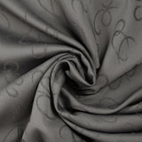 Jacquard satin de polyester Carolina gris