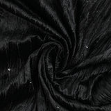 Jersey de terciopelo arrugado con lentejuelas negras
