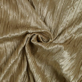 Champagne sequins crinkled velvet jersey