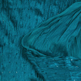 Crinkled velvet jersey with turquoise sequins