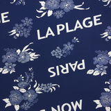 Maille jacquard La plage fond marine
