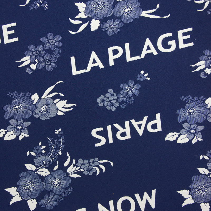 Maille jacquard La plage fond marine