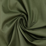 Satin de coton élasthanne kaki