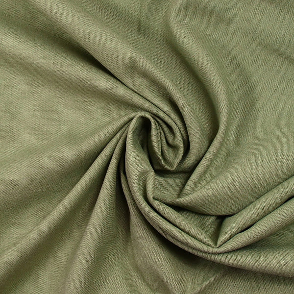 Lin viscose vert militaire