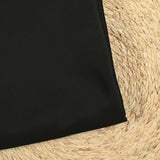 Satin duchesse polyester noir