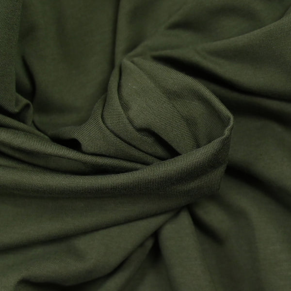 Jersey de coton vert sous-bois