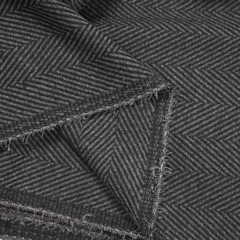 Gray chevron mixed wool