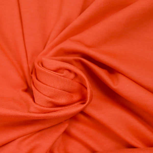 Jersey de coton mandarine glacé
