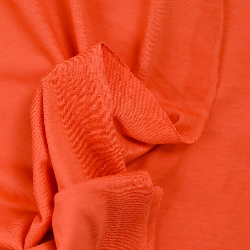 Jersey de coton mandarine glacé