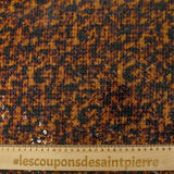 Sequins sur tulle imprimé sauvage