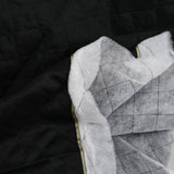 Matelassé viscose à carreaux fin noir