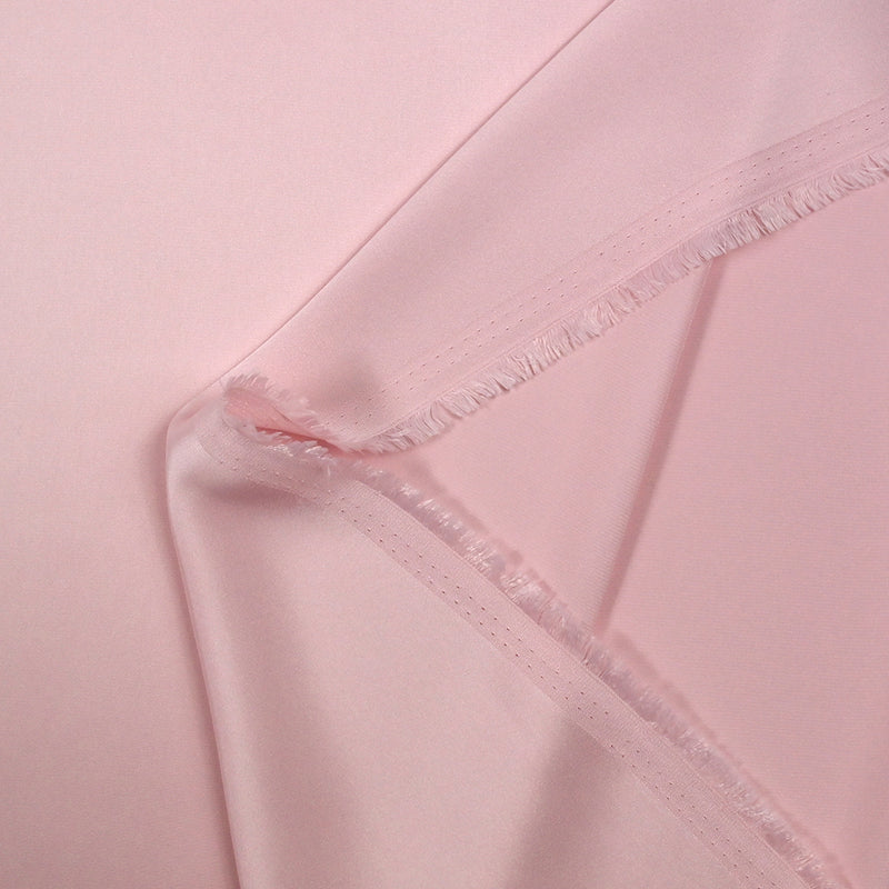 Doublure satin polyester rose layette