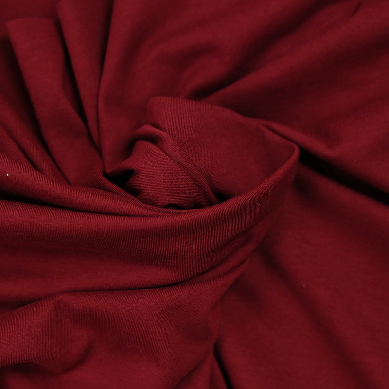 Jersey de coton lie de vin