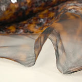 Sequins sur tulle imprimé sauvage