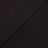 Ribbed knit with red Lurex stripe and black background