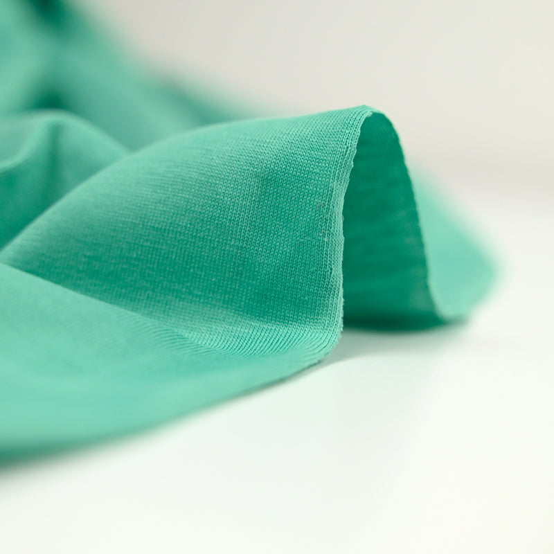 Jersey de coton diabolo menthe