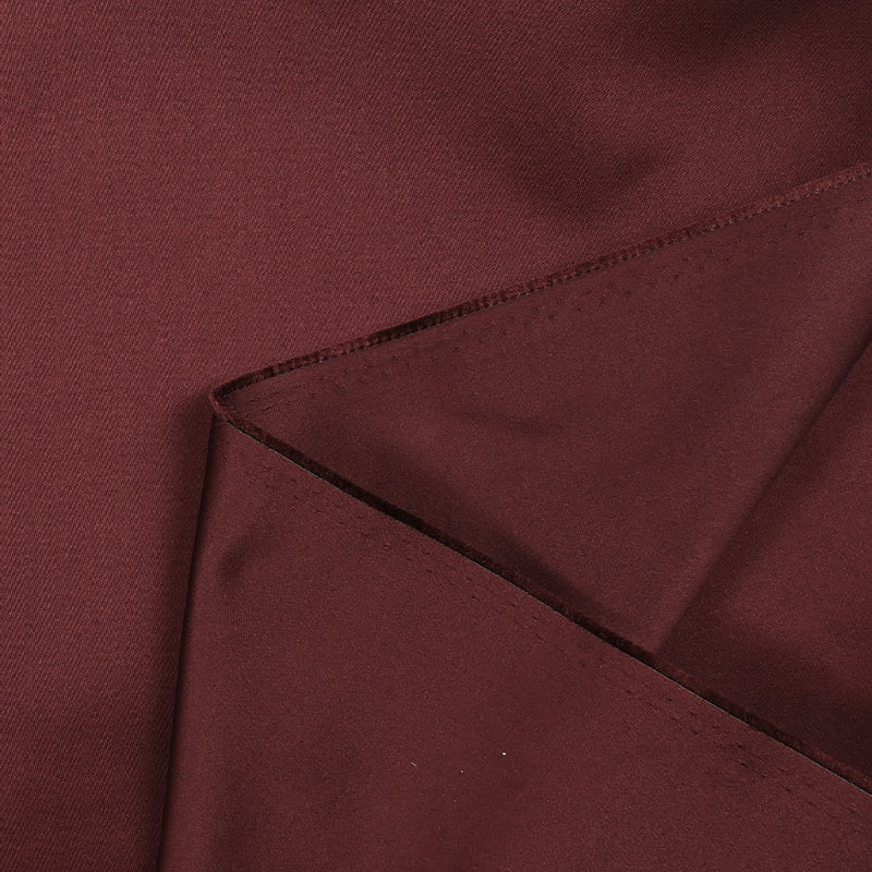 Satin duchesse polyester lie de vin