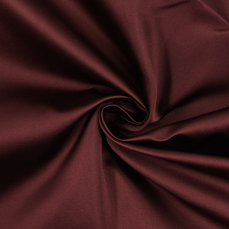 Satin duchesse polyester lie de vin