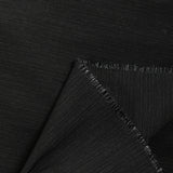 Coton élasthanne fine côte noir