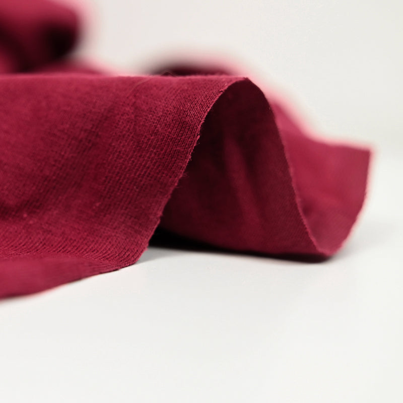 Jersey de coton lie de vin