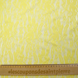 Dentelle polyester Juliette jaune poussin