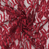 Dentelle polyester Éloise bordeaux