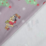 Jersey French terry Mickey fête Noël au mètre