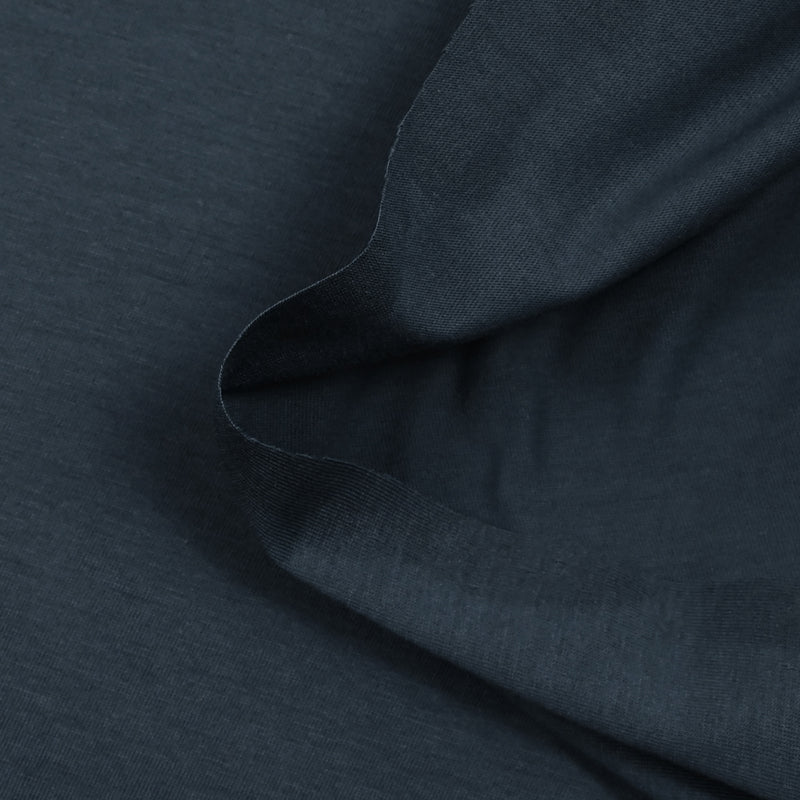 Jersey de coton fin bleu marin