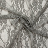 Dentelle polyester Noémie gris clair