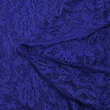 Dentelle polyester Clara bleu roi